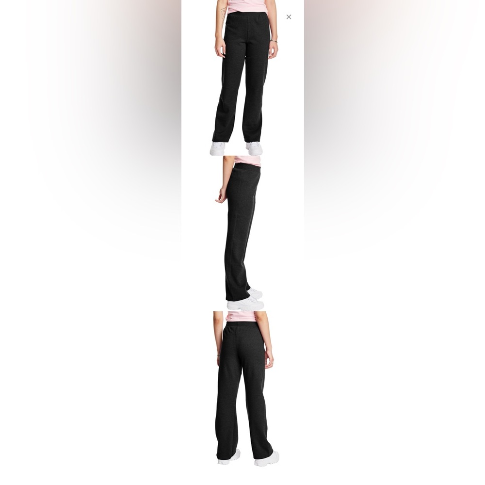 Two pairs of Hanes EcoSmart Women's Fleece Sweatpants Open Bottom Brand new.
